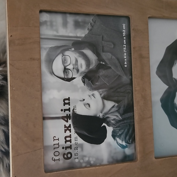 FARMHOUSE WOODEN DESIGN ALL YOU NEED IS LOVE 4 PHOTO FRAMES IN ONE - Picture 3 of 4